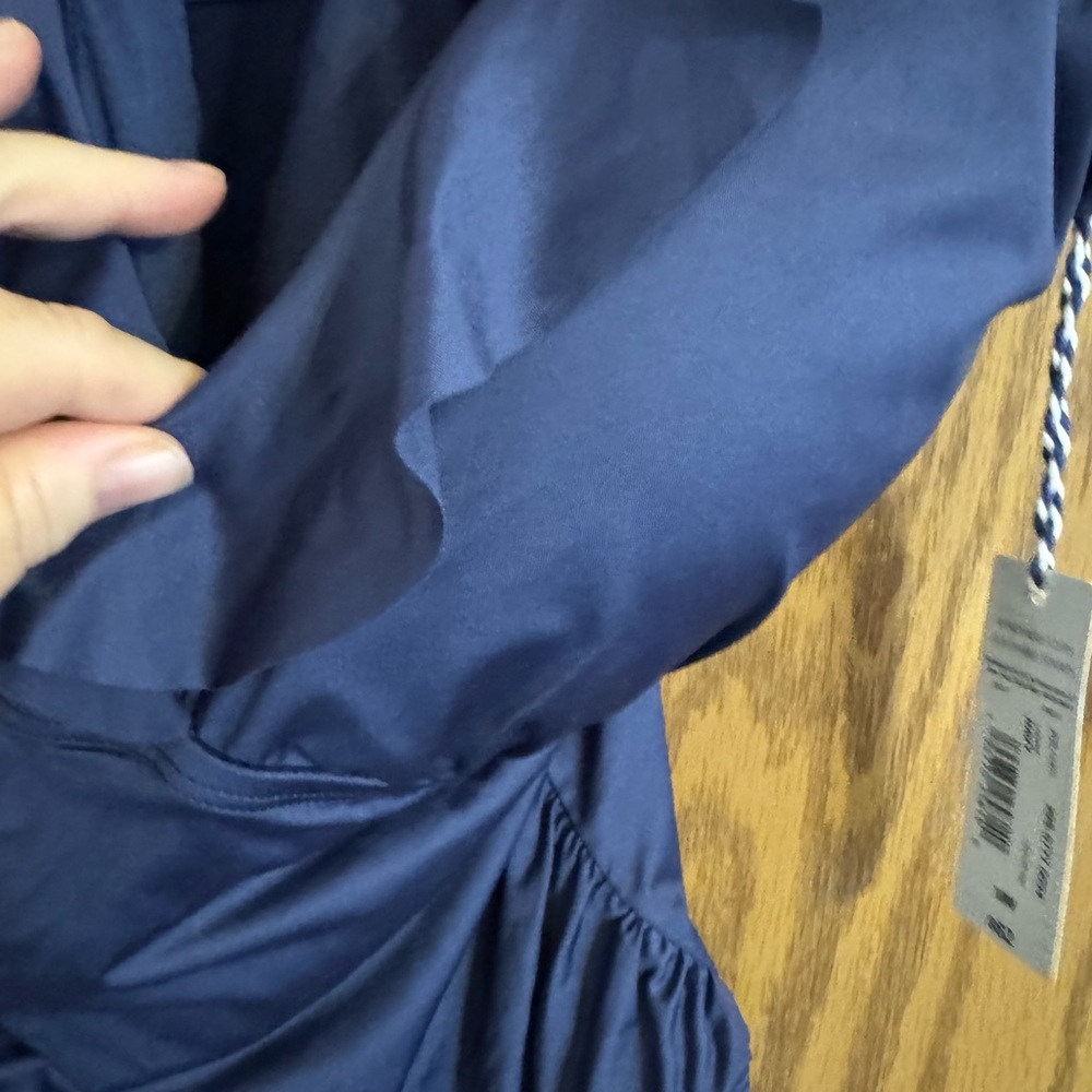 NWT Sonnet Shores JCPenney Blue Ruffled, and   Size 18 W. Color: Navy - Picture 4 of 13
